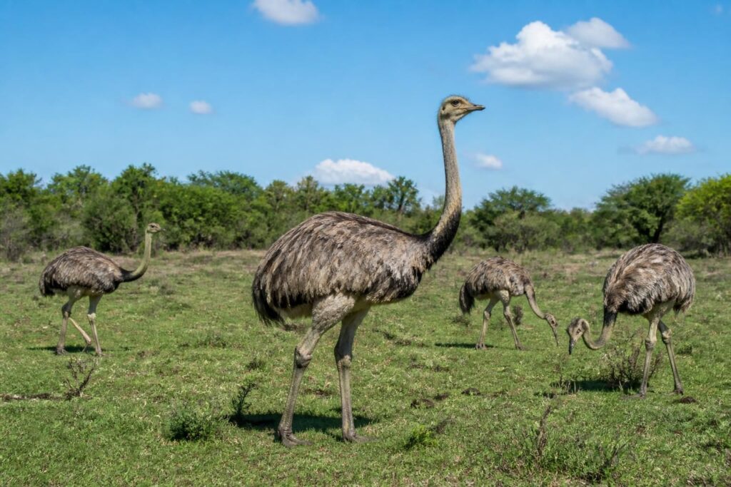 découvrez les nandous, ces grands oiseaux emblématiques d’amérique du sud, fascinants pour les amateurs de nature grâce à leur taille impressionnante et leurs comportements uniques.
