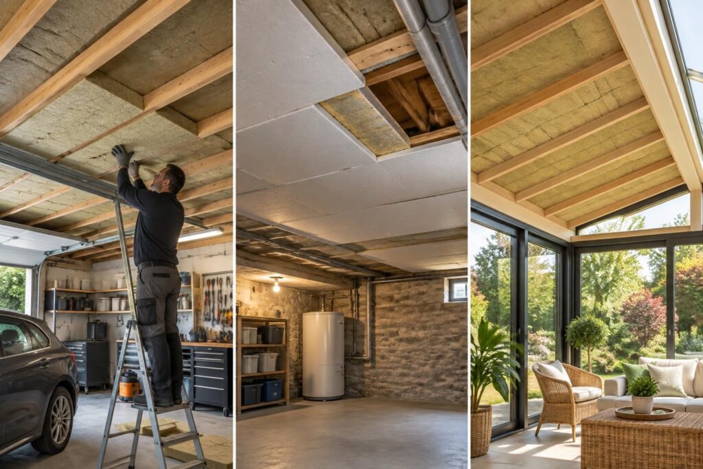 découvrez les techniques adaptées pour isoler le plafond d’un garage, d’un sous-sol ou d’une véranda et améliorer le confort thermique de votre logement.