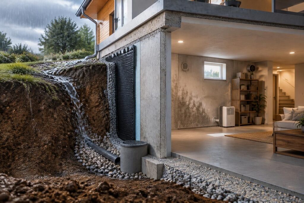 découvrez les causes de l’humidité dans une maison semi-enterrée et les solutions efficaces pour protéger vos murs et assainir votre logement.