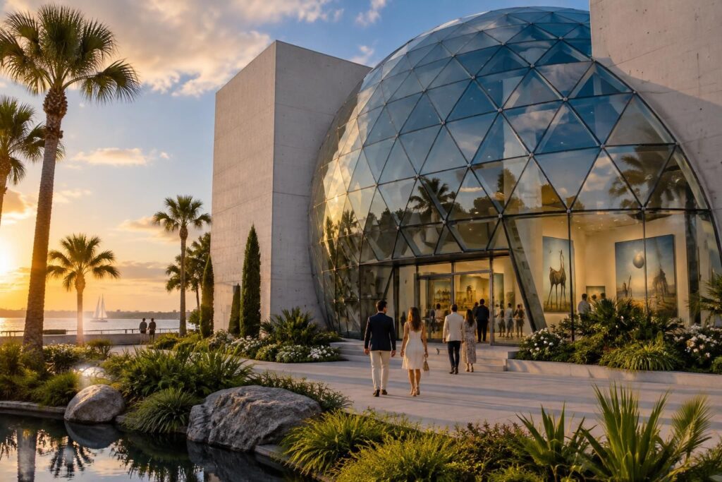 découvrez le musée dali de st. petersburg, en floride : visite, architecture spectaculaire et œuvres majeures de l’artiste surréaliste.